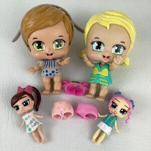 Boxy Babies Twin Surprise Wiley Miley Dolls Boxy Girls Trinity Tasha Doll Lot